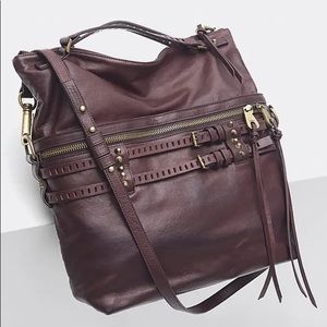 Joelle Hawkens Oxblood “Victory” Leather Purse